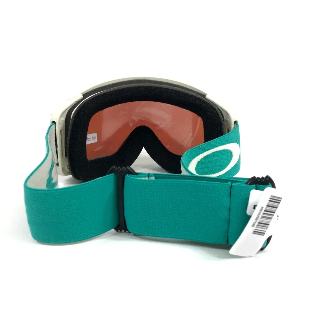 Oakley White Frame Mirrored Green Purple Lens Ski Goggles